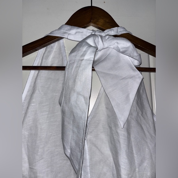 INC International Concept Women Linen Blend Halter Neck Sleeveless Top XL Beach - Picture 6 of 9